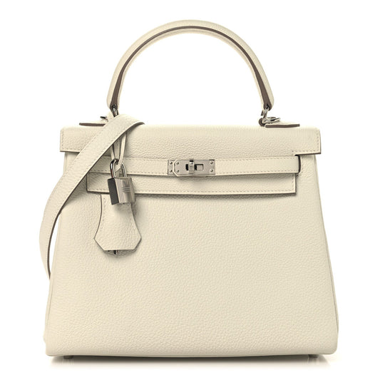 Hermes Togo Kelly Retourne 25 Mushroom