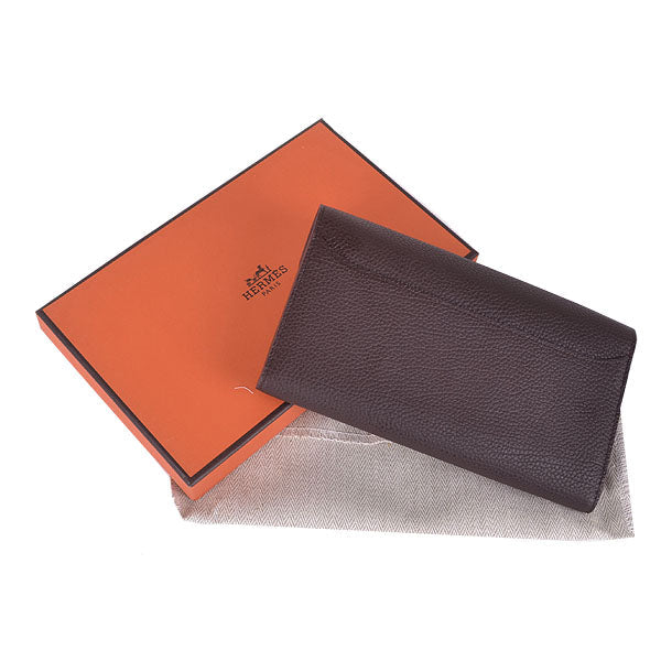 Luxury Hermes Wallet H6023 Ladies Wallet Coffee