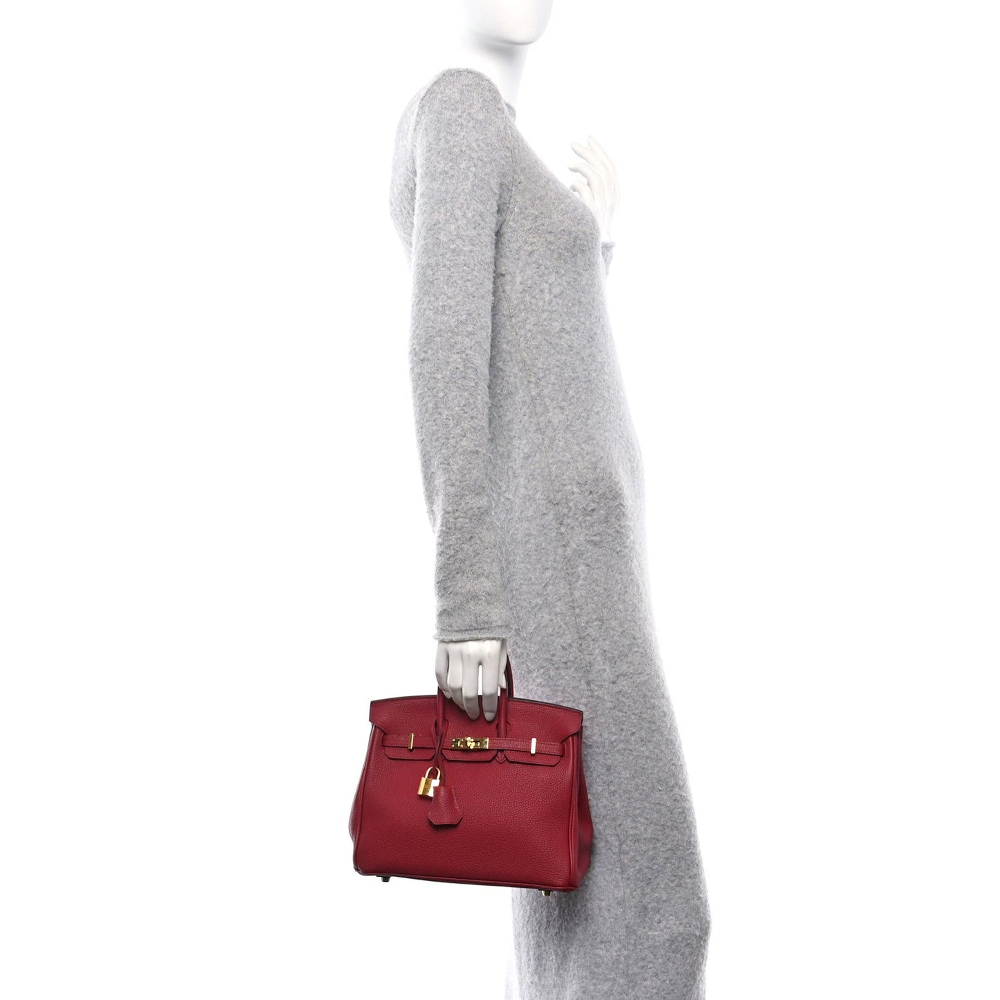 Hermes Togo Birkin 25 Rouge Grenat
