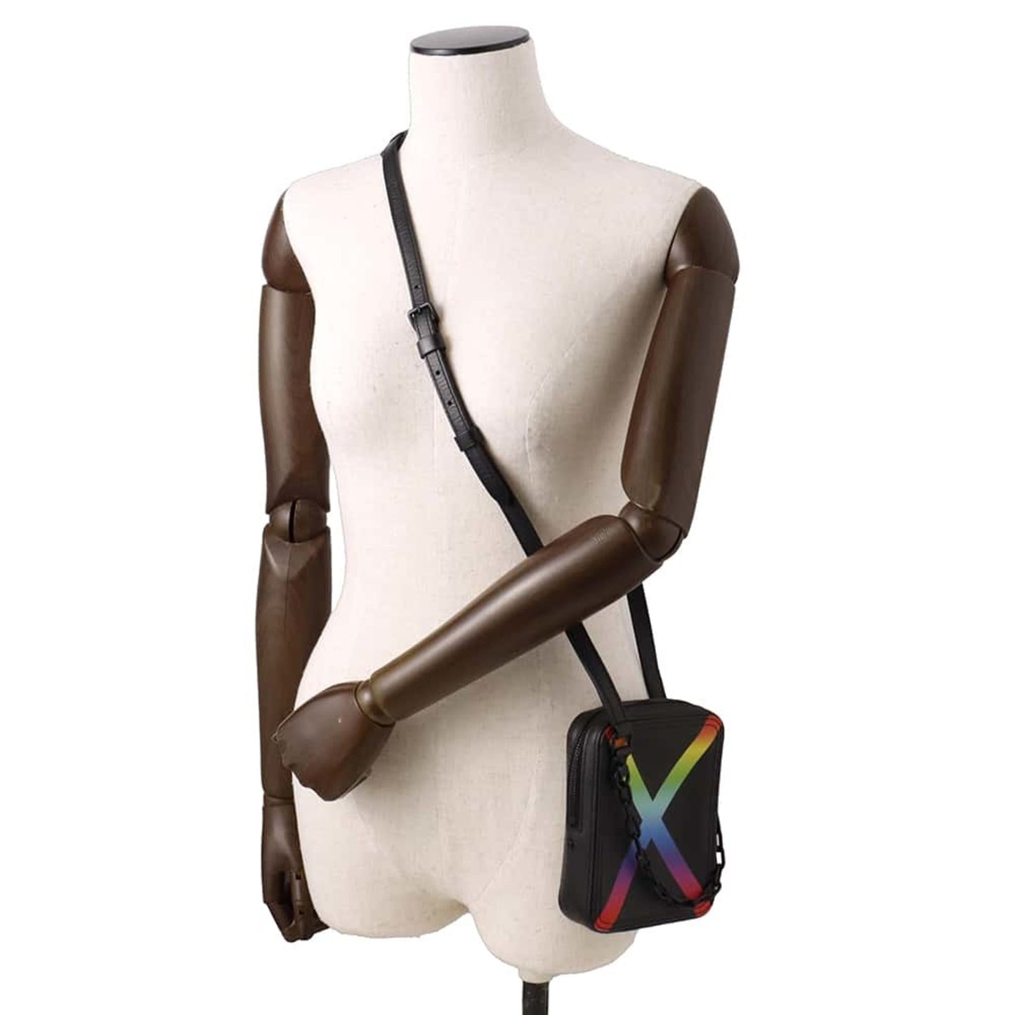 Louis Vuitton  Noir Taiga Leather Shoulder Bag