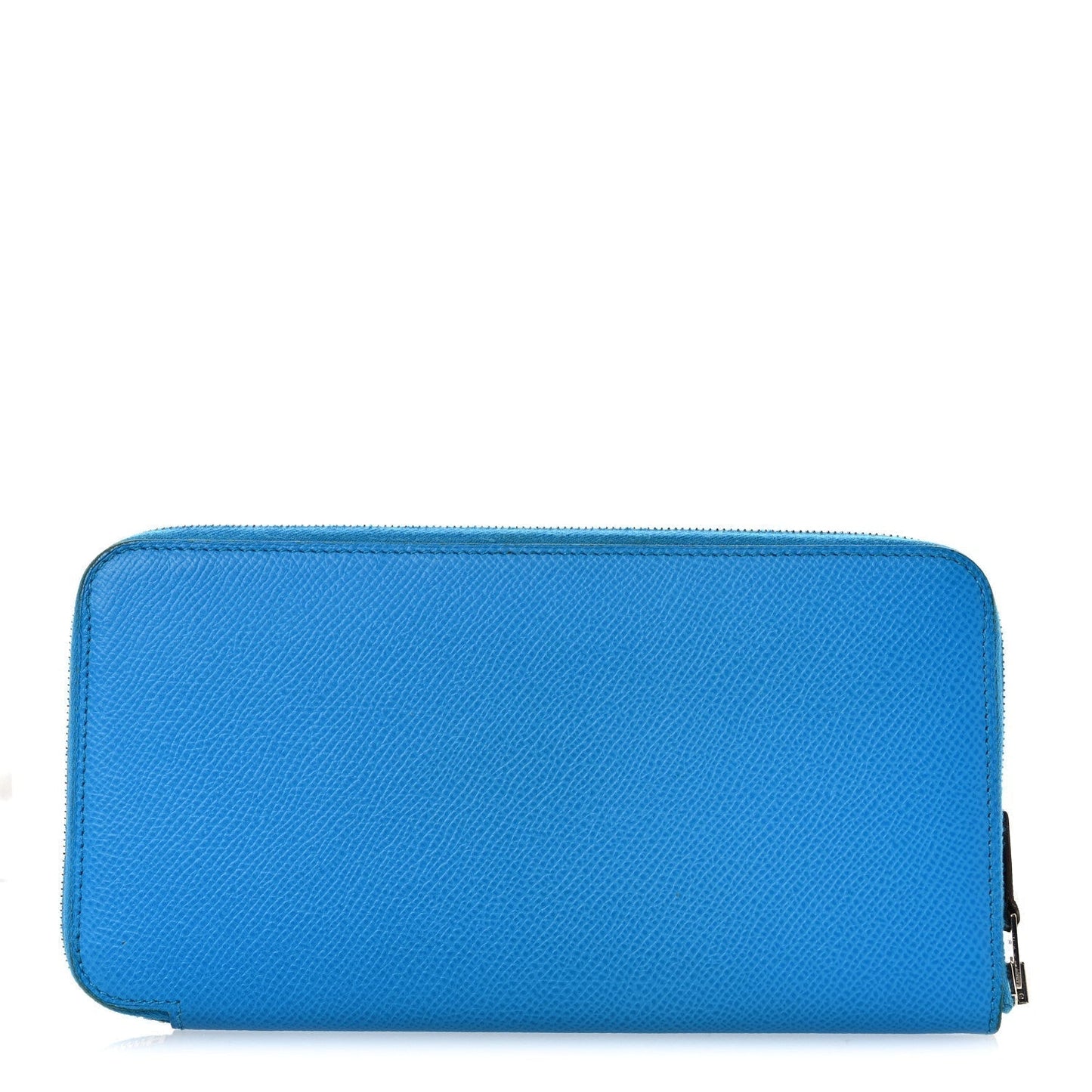 Hermes Epsom Silk'In Wallet Bleu Frida