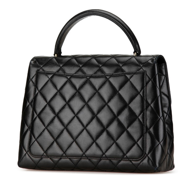 Chanel Matelasse Coco Mark Top Handle Flap Bag Lambskin Shoulder Bag Classic Flap