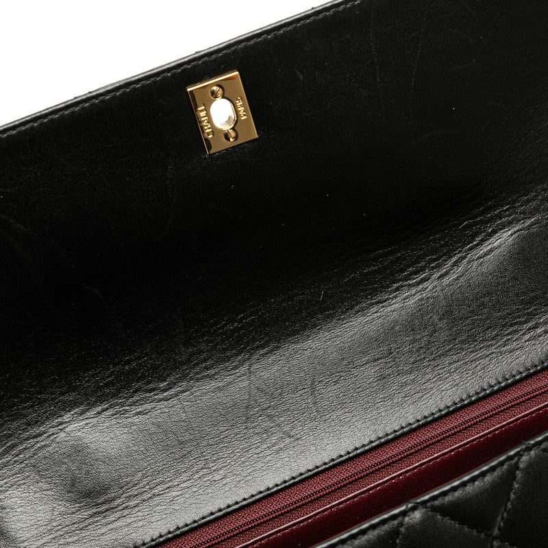 Chanel Matelasse Coco Mark Top Handle Flap Bag Lambskin Shoulder Bag Classic Flap