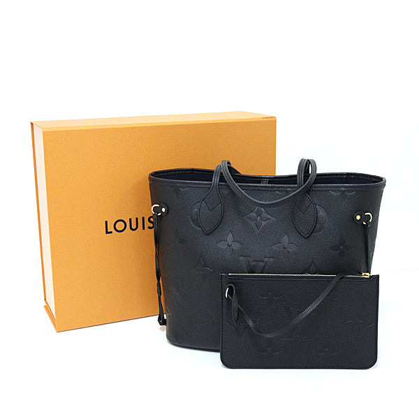 LOUIS VUITTON Tote Bag M45685 Monogram Empreinte, Empreinte leather black Monogram �E An plant Neverfull MM Women