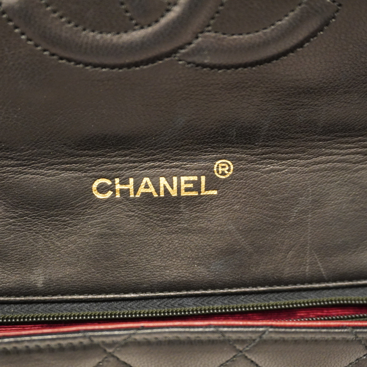 Chanel Shoulder Bag Matelasse W Chain Lambskin Black