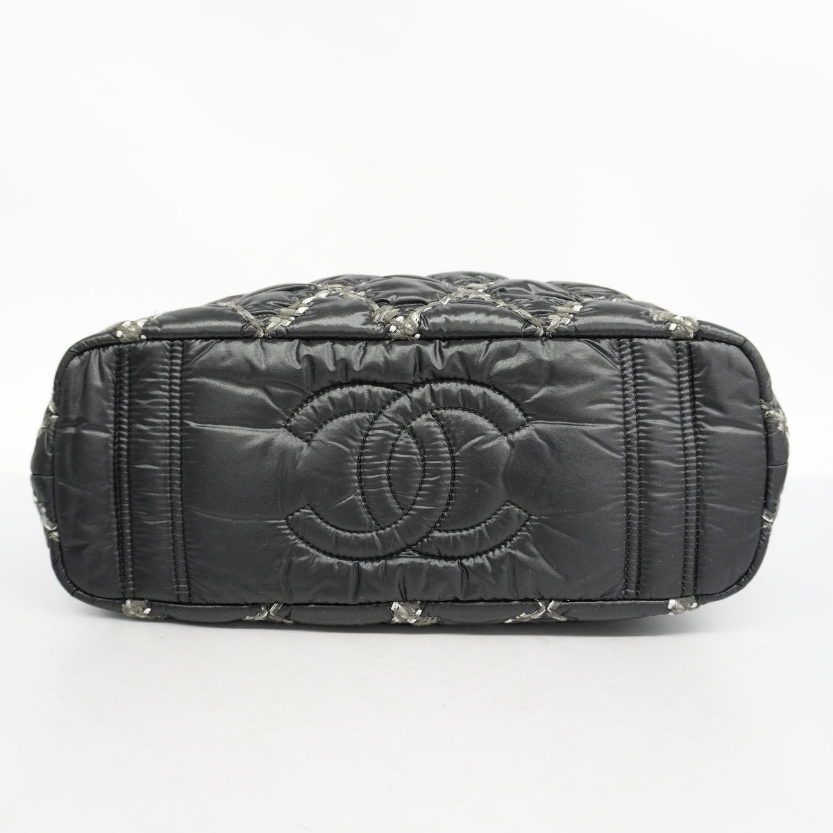 Chanel Shoulder Bag Parisian Chain Nylon Black