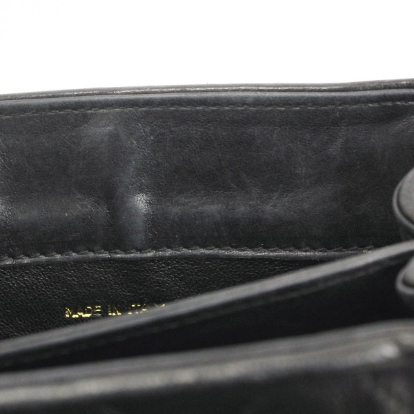 Chanel Chain Shoulder Bag Tassel Matelasse Lambskin Black