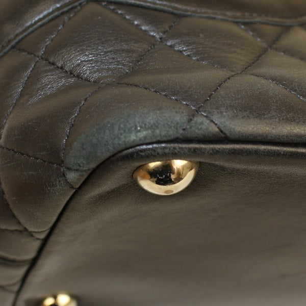 Chanel Cambon Line Large Tote Bag Black Pink