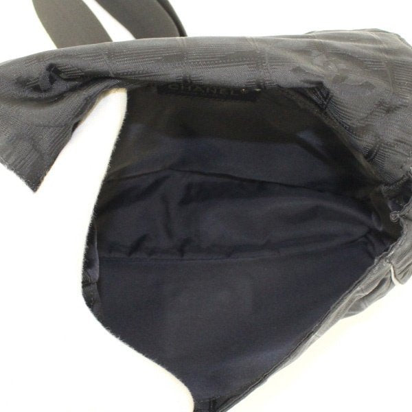 Chanel Travel Line Waist Bag Black Pouch Handbag