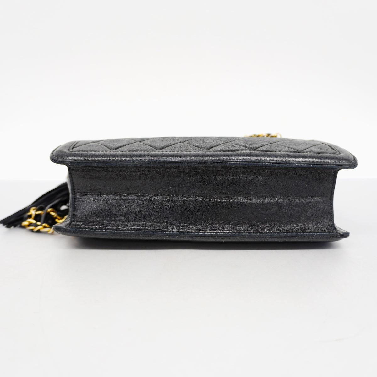 Chanel Shoulder Bag Matelasse Chain Lambskin Black