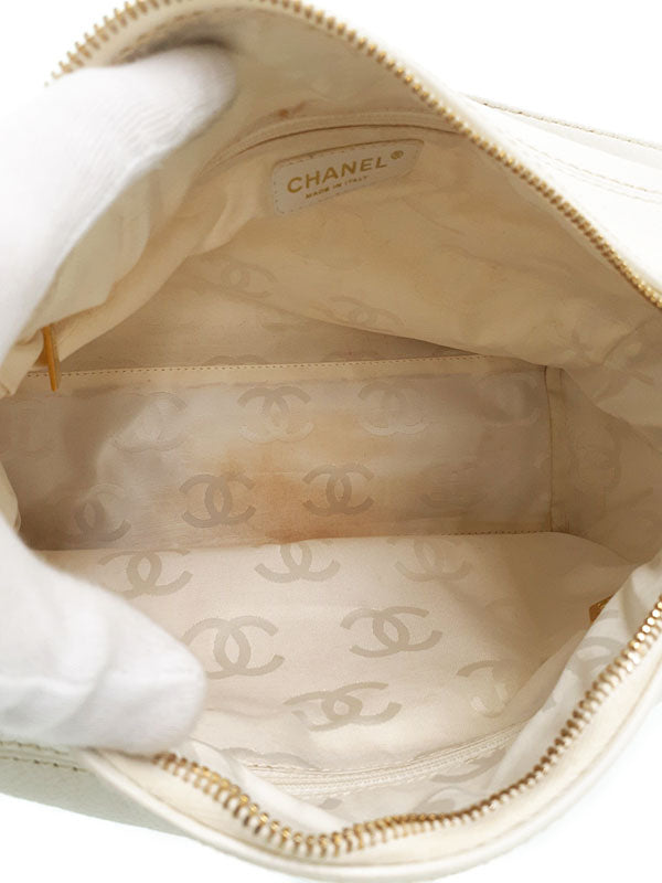Chanel Coco Mark Shoulder Bag White