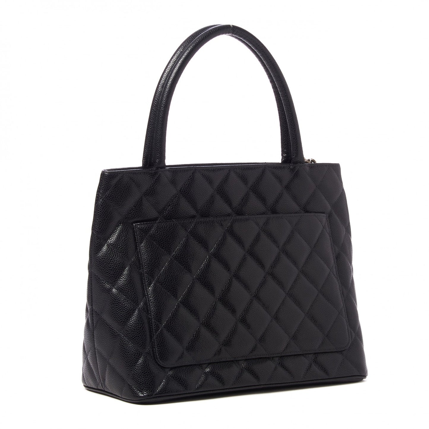 Chanel Caviar Quilted Medallion Tote Black