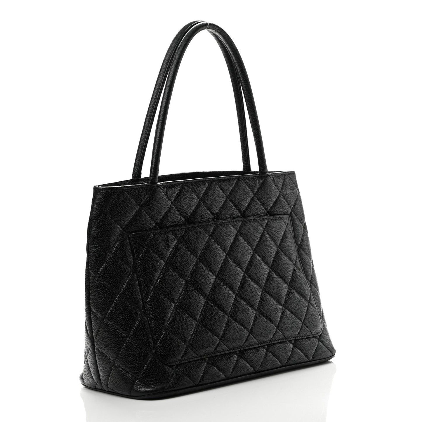Chanel Caviar Quilted Medallion Tote Black