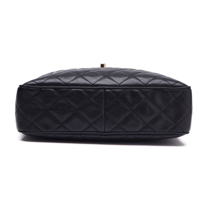 Chanel Matelasse Chain Gold Hardware Shoulder Bag Black