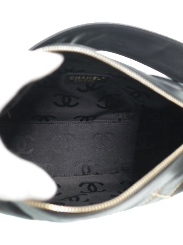 Chanel Stitch Shoulder Bag Black