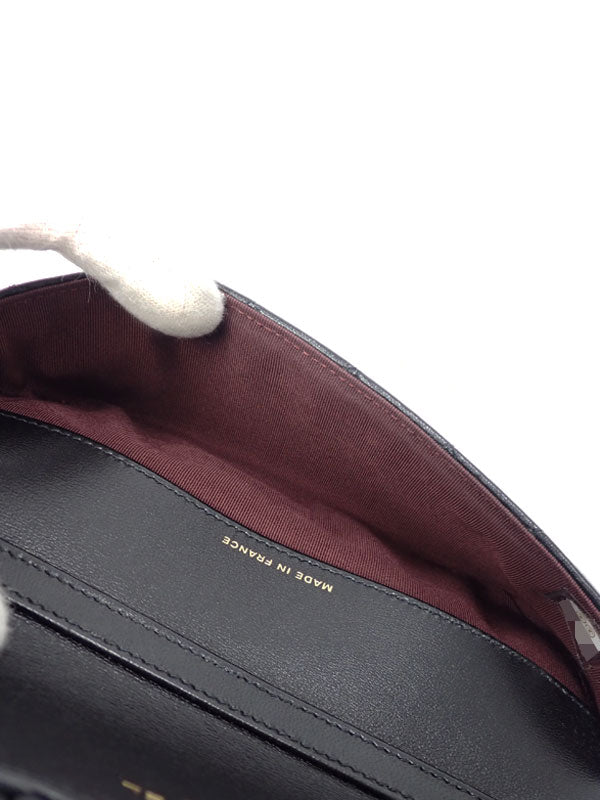 Chanel Matelasse Chain Pochette Shoulder Bag Black