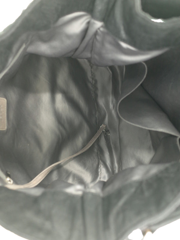 Chanel Matelasse Semi-Shoulder Bag Black Gray