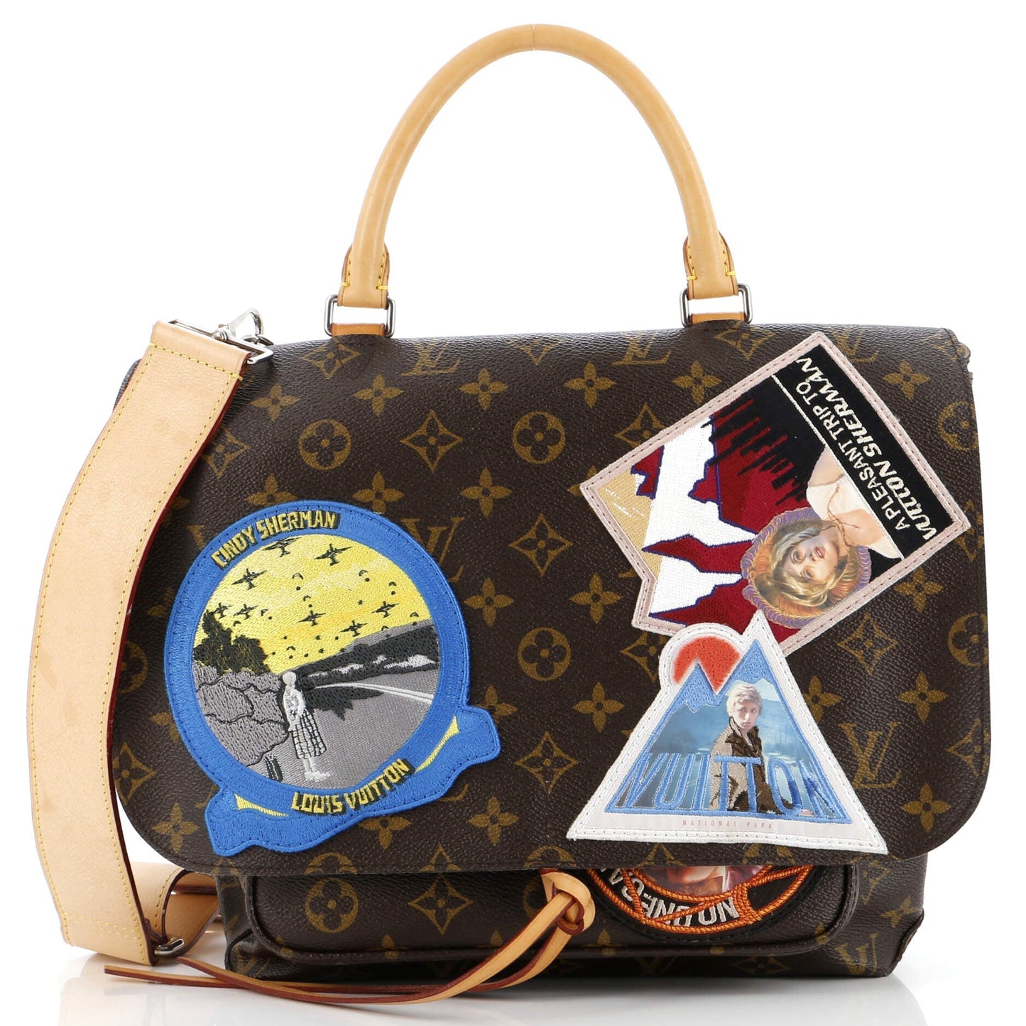 Louis Vuitton Cindy Sherman Camera Messenger Bag Patch Embellished Monogram Canvas