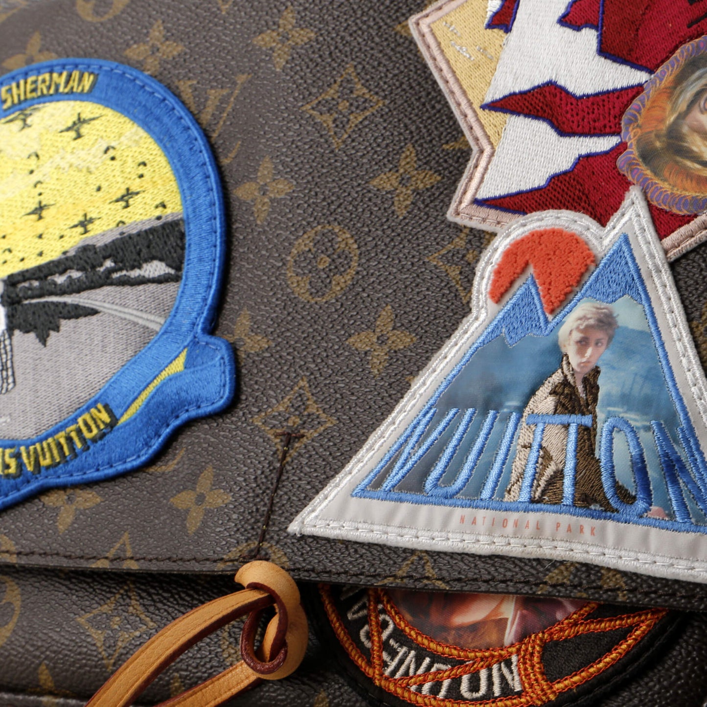 Louis Vuitton Cindy Sherman Camera Messenger Bag Patch Embellished Monogram Canvas