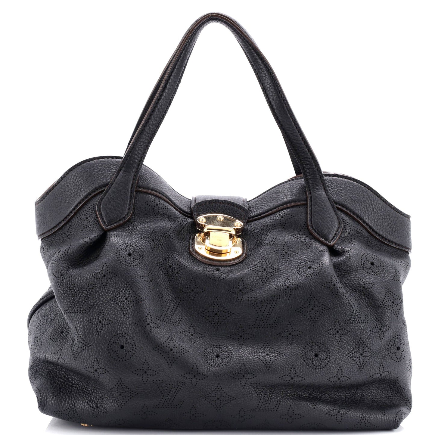 Louis Vuitton Cirrus Handbag Mahina Leather MM