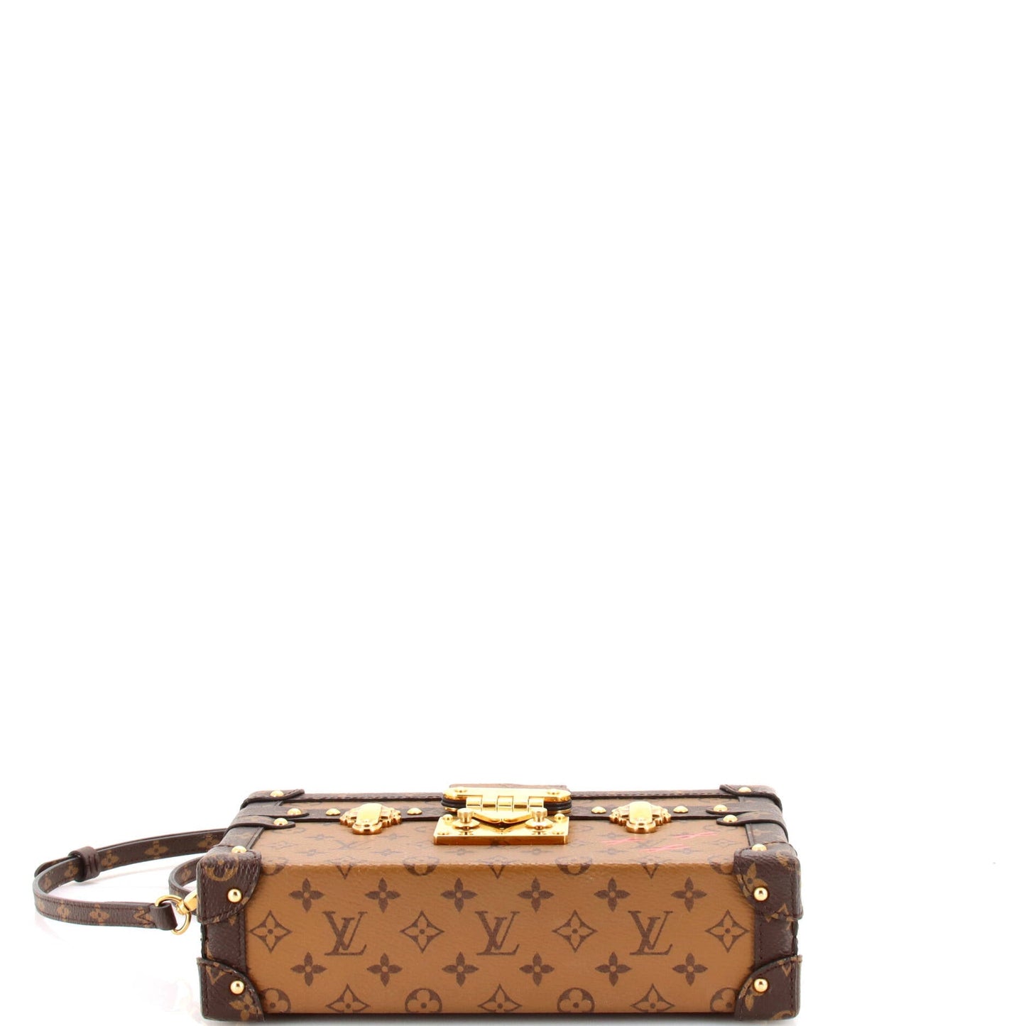 Louis Vuitton Petite Malle Handbag Reverse Monogram Canvas