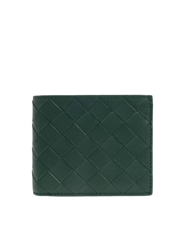 Luxury Bottega Veneta Intrecciato Bifold Half Wallet Green