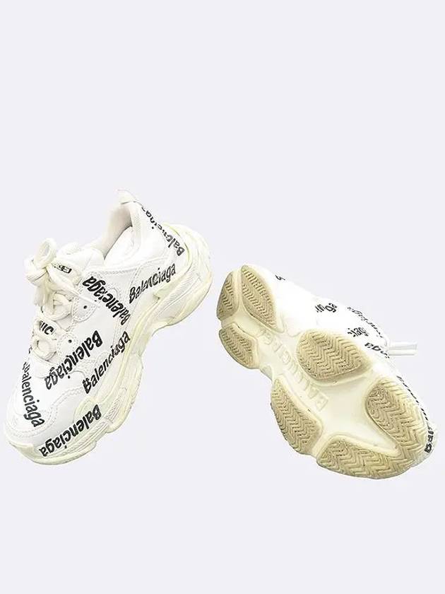 Luxury Balenciaga Trending 2026 524039 White Triple S Women Sneakers 36 230MM