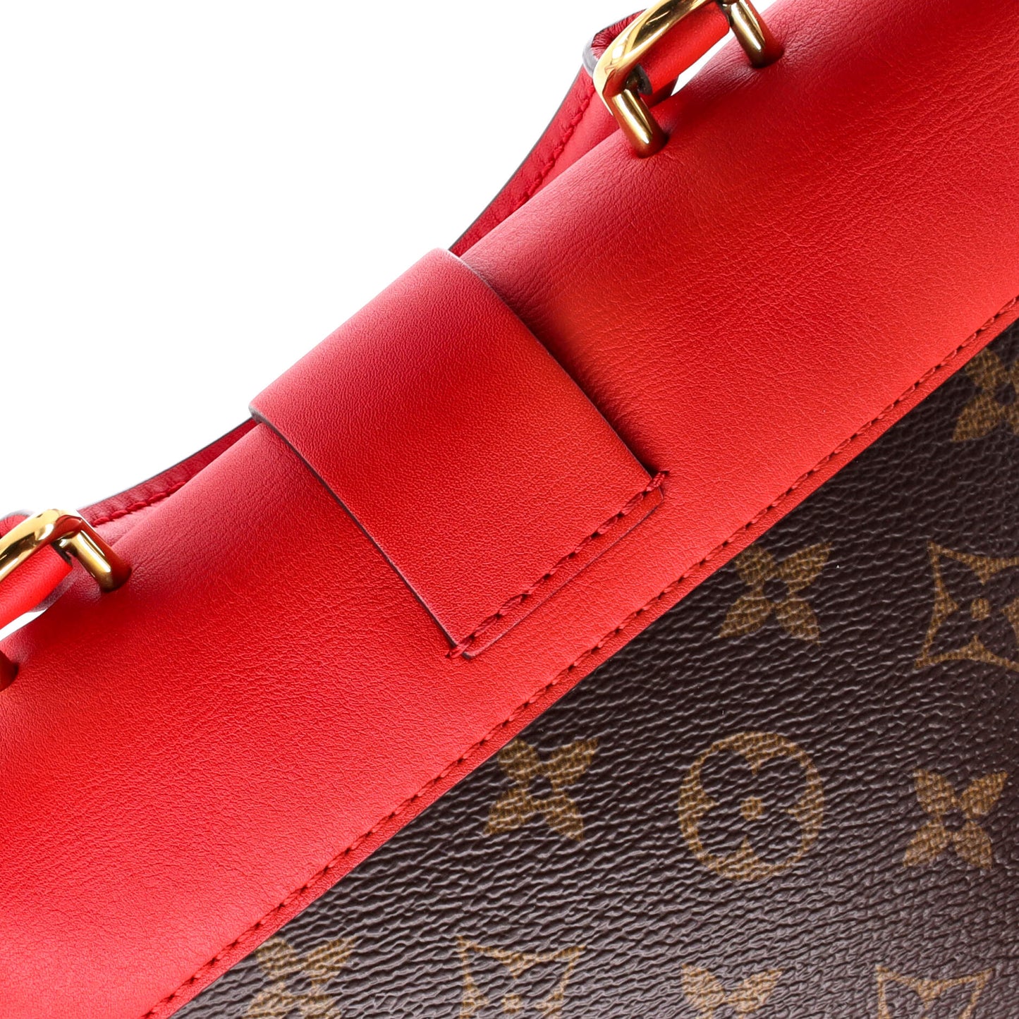Louis Vuitton Locky Handbag Monogram Canvas with Leather BB