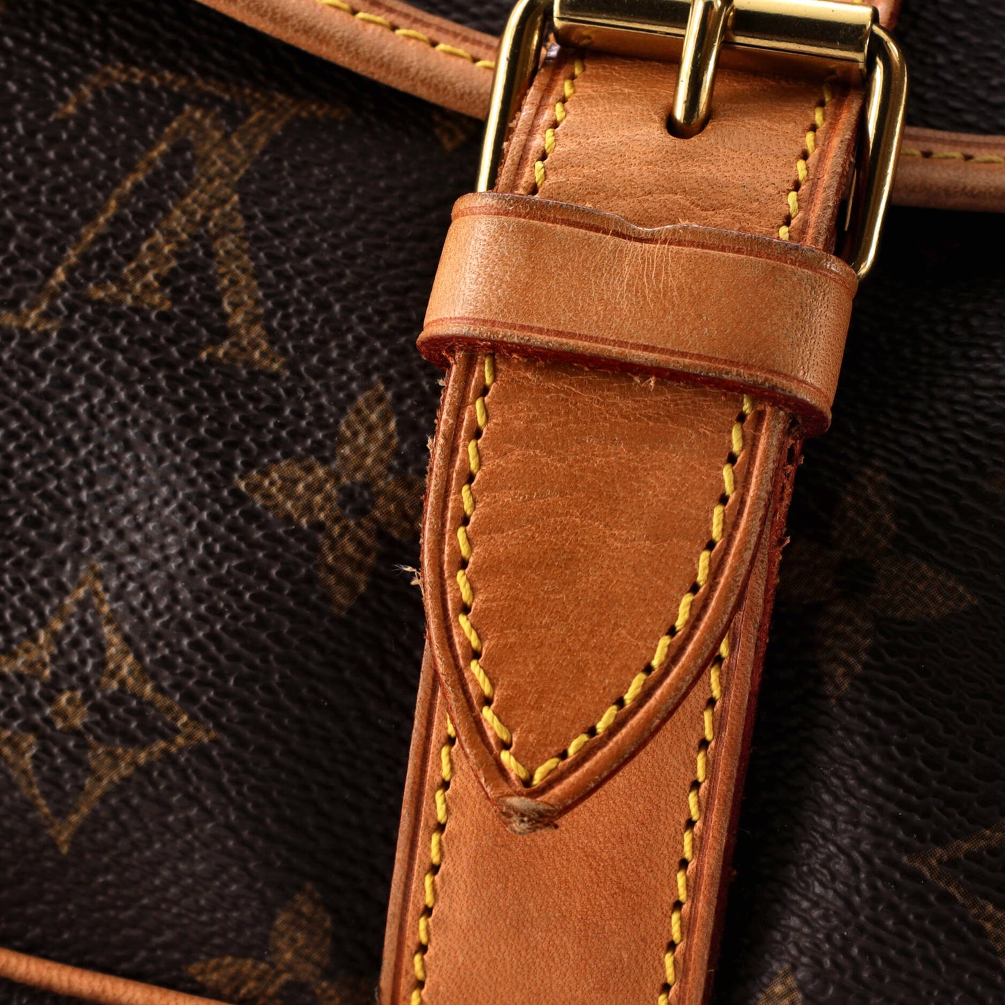 Louis Vuitton Saumur Handbag Monogram Canvas 35