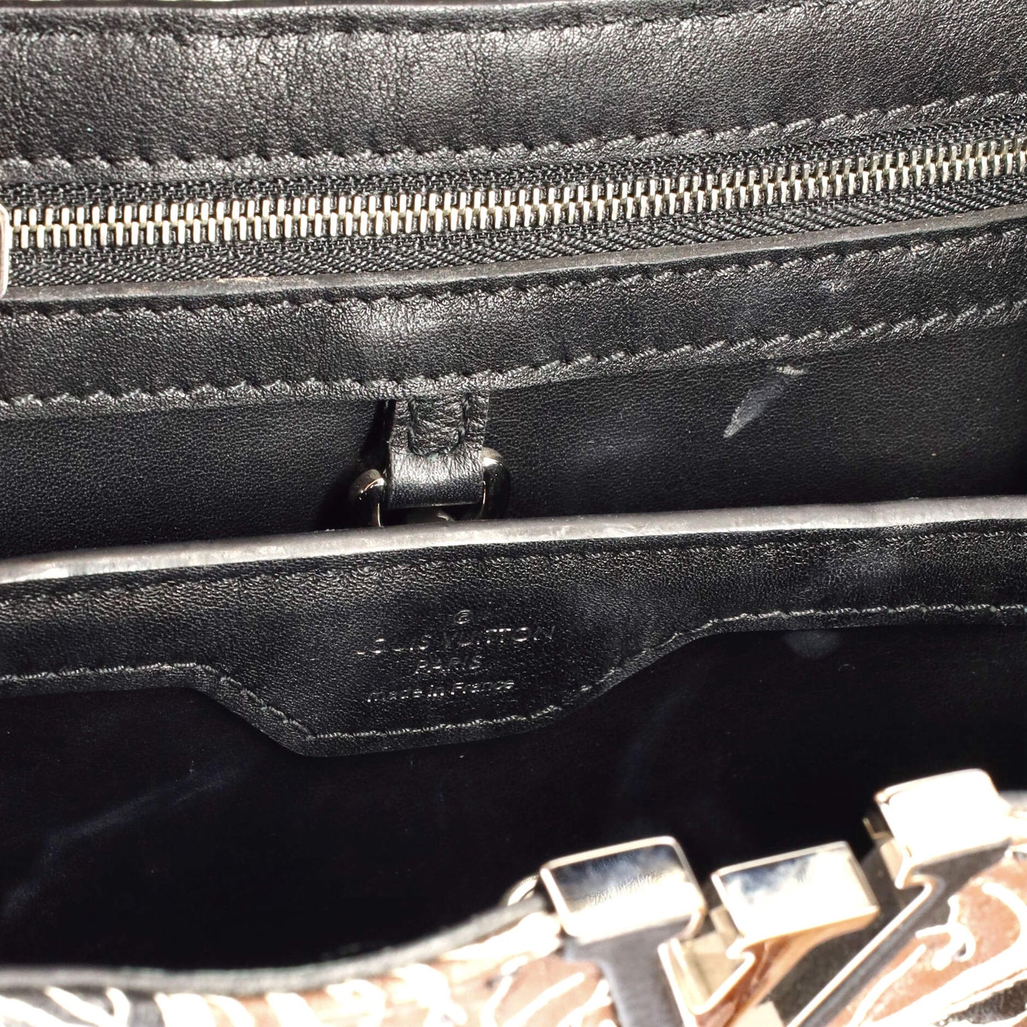 Louis Vuitton Capucines Bag Printed Embossed Leather BB