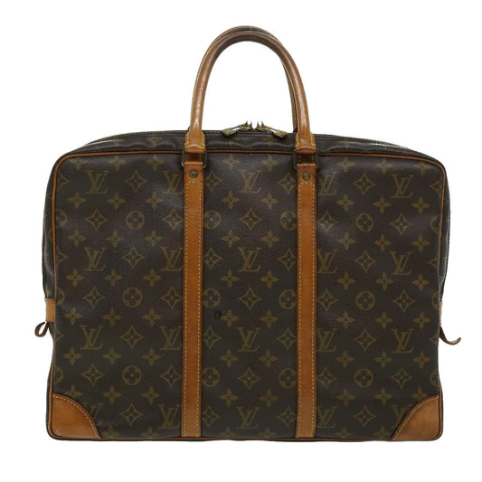 LOUIS VUITTON Monogram Porte Documents Voyage Hand Bag Auth