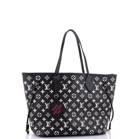 Louis Vuitton Neverfull NM Tote Spring in the City Monogram Empreinte Leather MM
