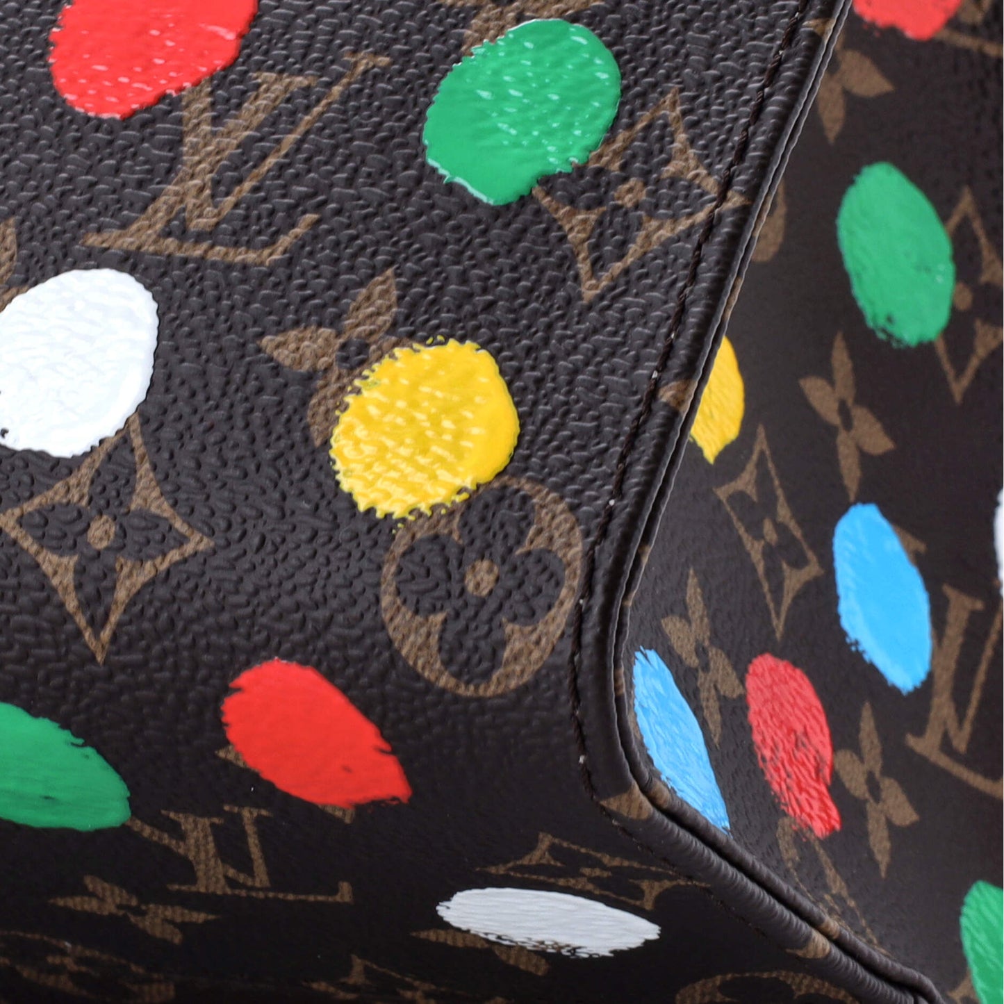 Louis Vuitton OnTheGo Tote Yayoi Kusama Painted Dots Monogram Canvas MM