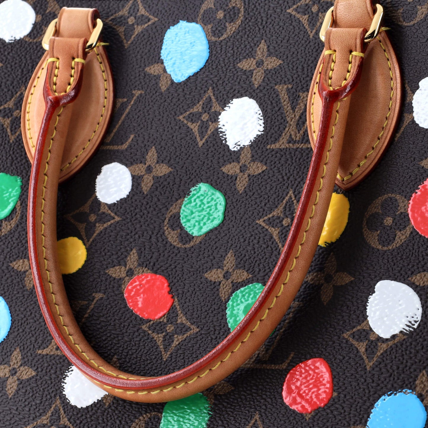 Louis Vuitton OnTheGo Tote Yayoi Kusama Painted Dots Monogram Canvas MM