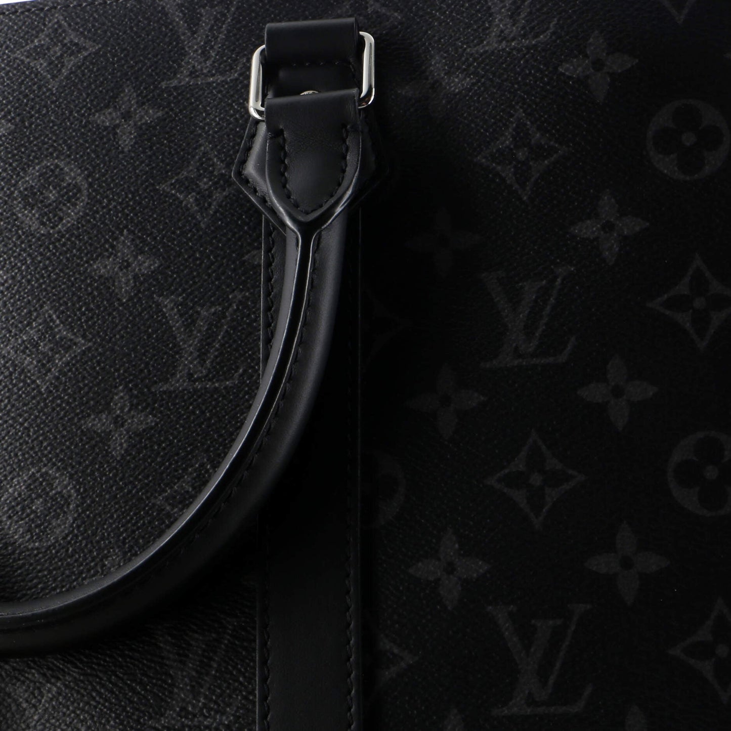 Louis Vuitton Sac Plat Bag Monogram Eclipse Canvas