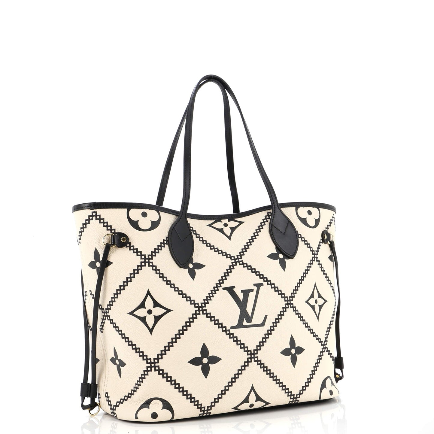 Louis Vuitton Neverfull NM Tote Monogram Empreinte Giant Broderies MM