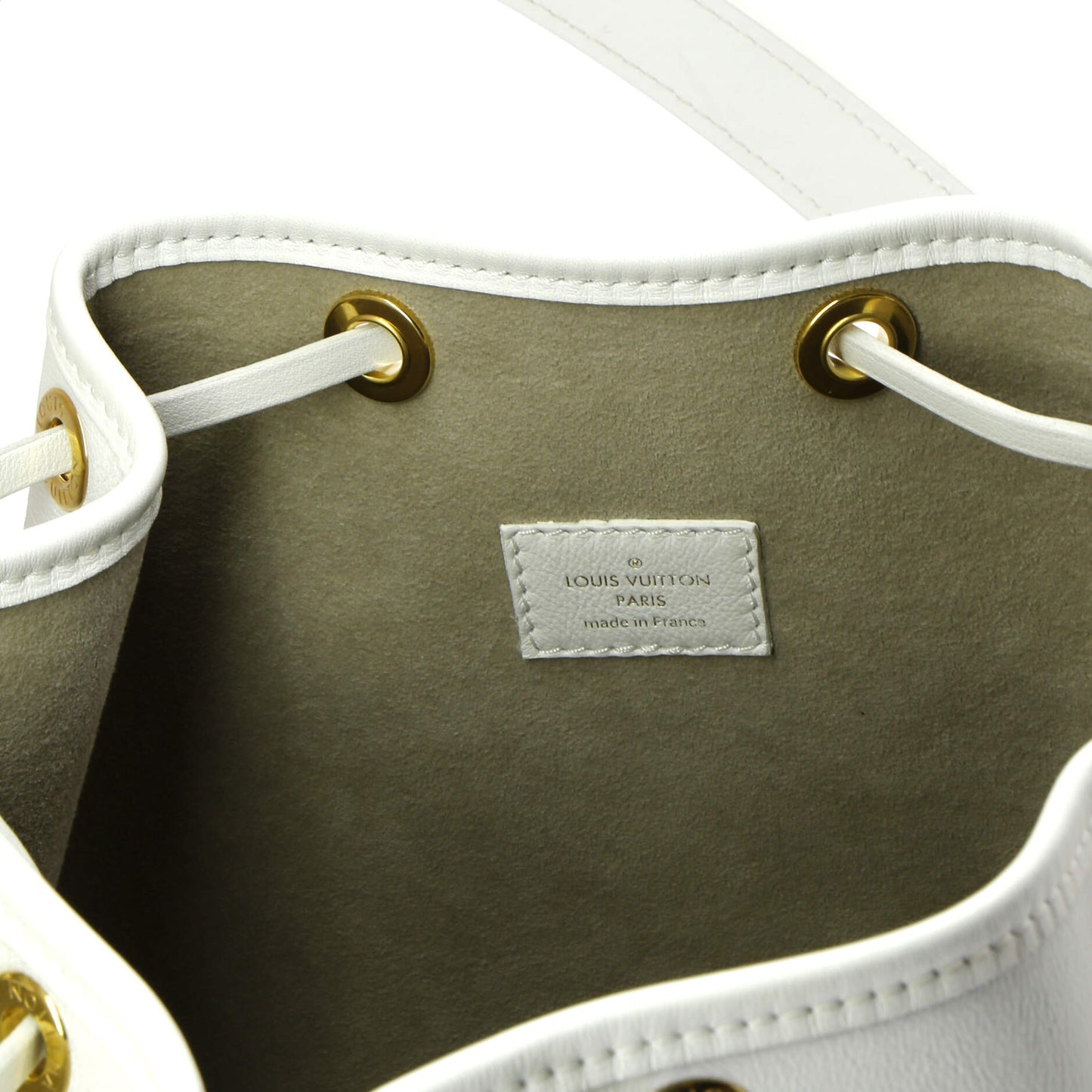 Louis Vuitton Petit Noe NM Handbag Monogram Cutout Broderie Leather