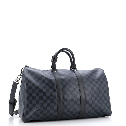 Louis Vuitton Keepall Bandouliere Bag Damier Cobalt 45