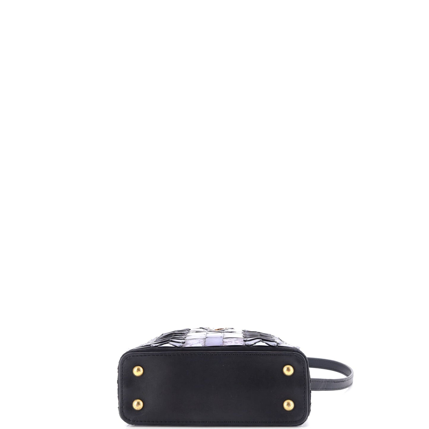 Louis Vuitton Capucines Bag Patchwork Sequin Embellished Satin Mini