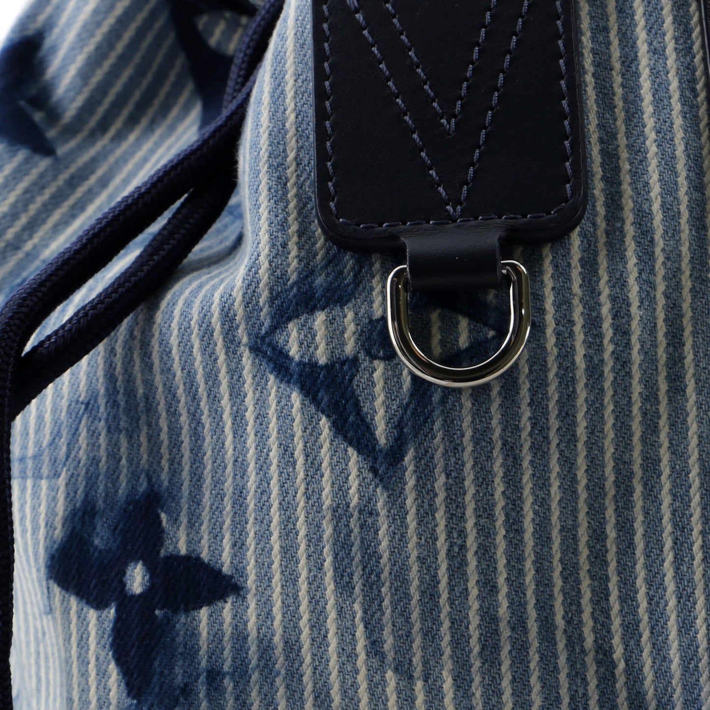 Louis Vuitton Sac Marin Bag Limited Edition Monogram Watercolor Stripes Denim BB