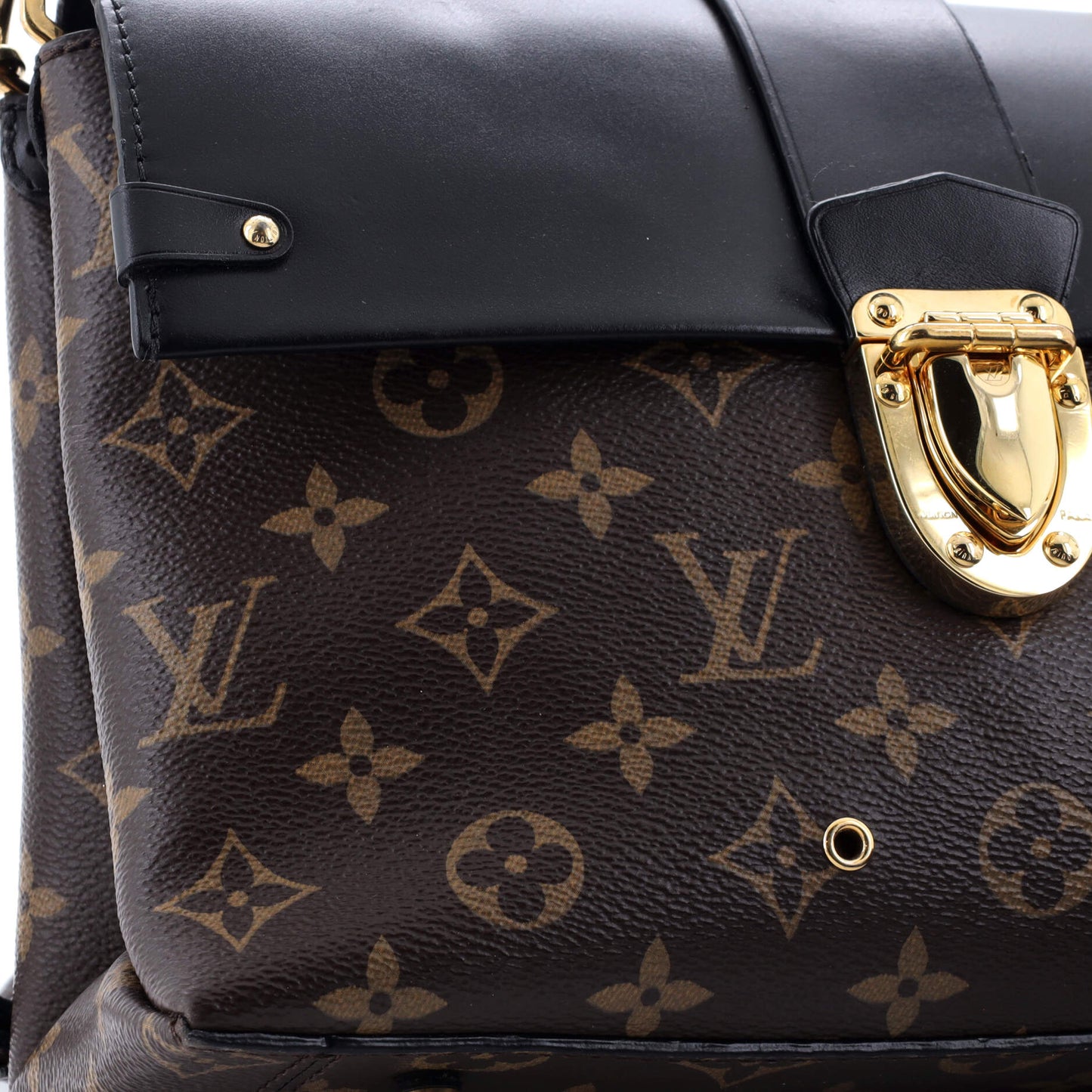 Louis Vuitton One Handle Flap Bag Monogram Canvas and Leather MM