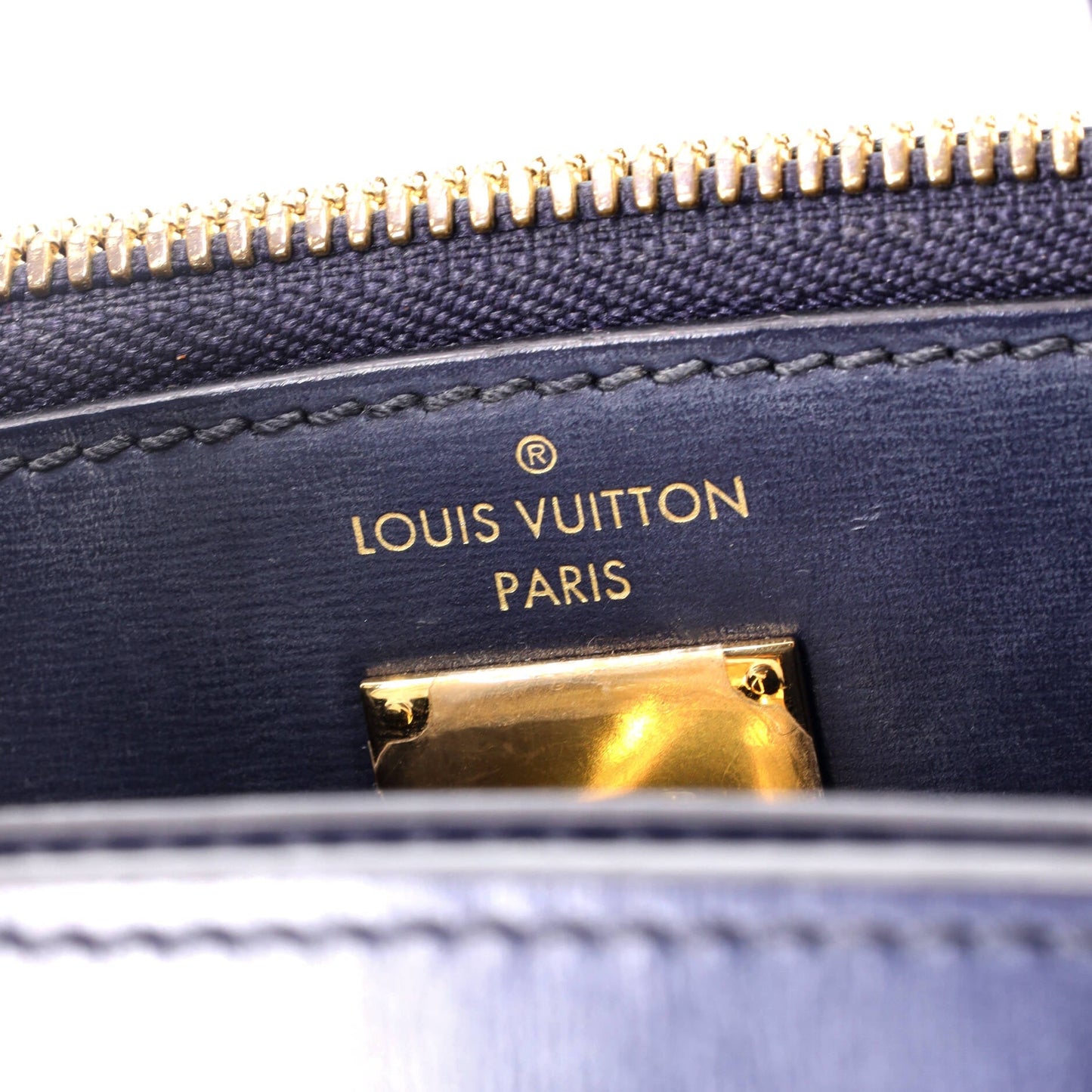 Louis Vuitton City Steamer Handbag Limited Edition Striped Leather with Monogram Canvas PM