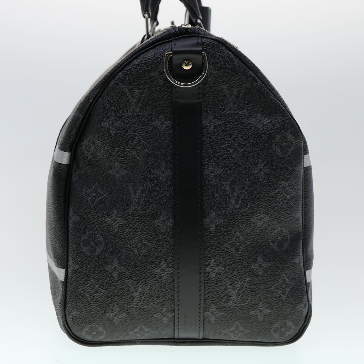 LOUIS VUITTON Monogram Eclipse fragment Keepall Bandouliere45 M43413 Auth 30424A