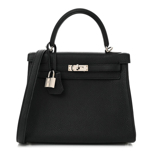 Hermes Togo Kelly Retourne 25 Black