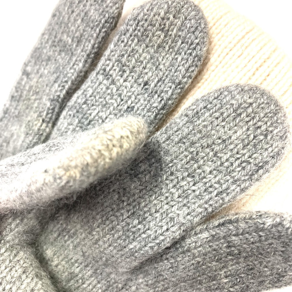 CHANEL gloves cashmere gray Sports CC COCO Mark Women
