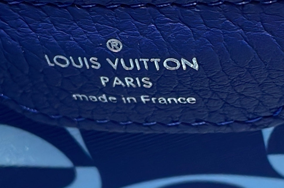 Louis Vuitton Capucines Bag Limited Edition Taurillion Leather with Monogram Flower Print Interior BB