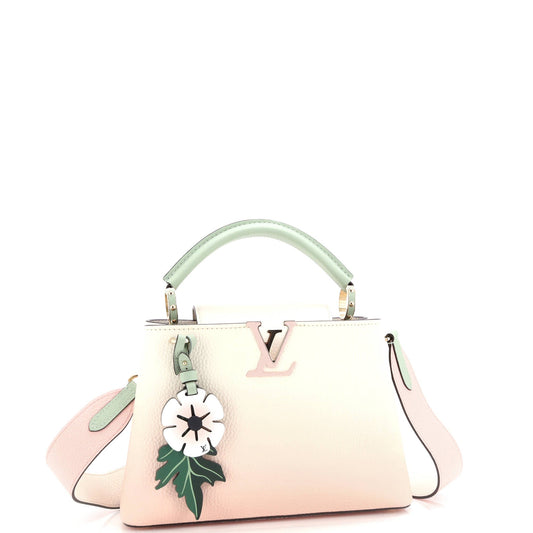 Louis Vuitton Flower Charm Capucines Bag Leather BB