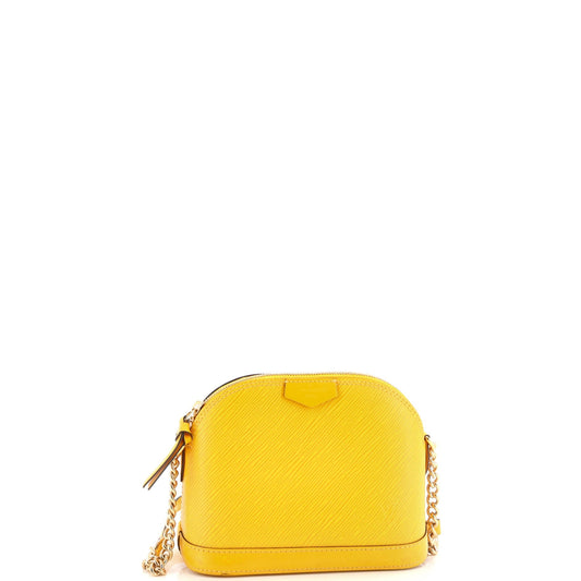 Louis Vuitton Alma Chain Handbag Epi Leather Mini