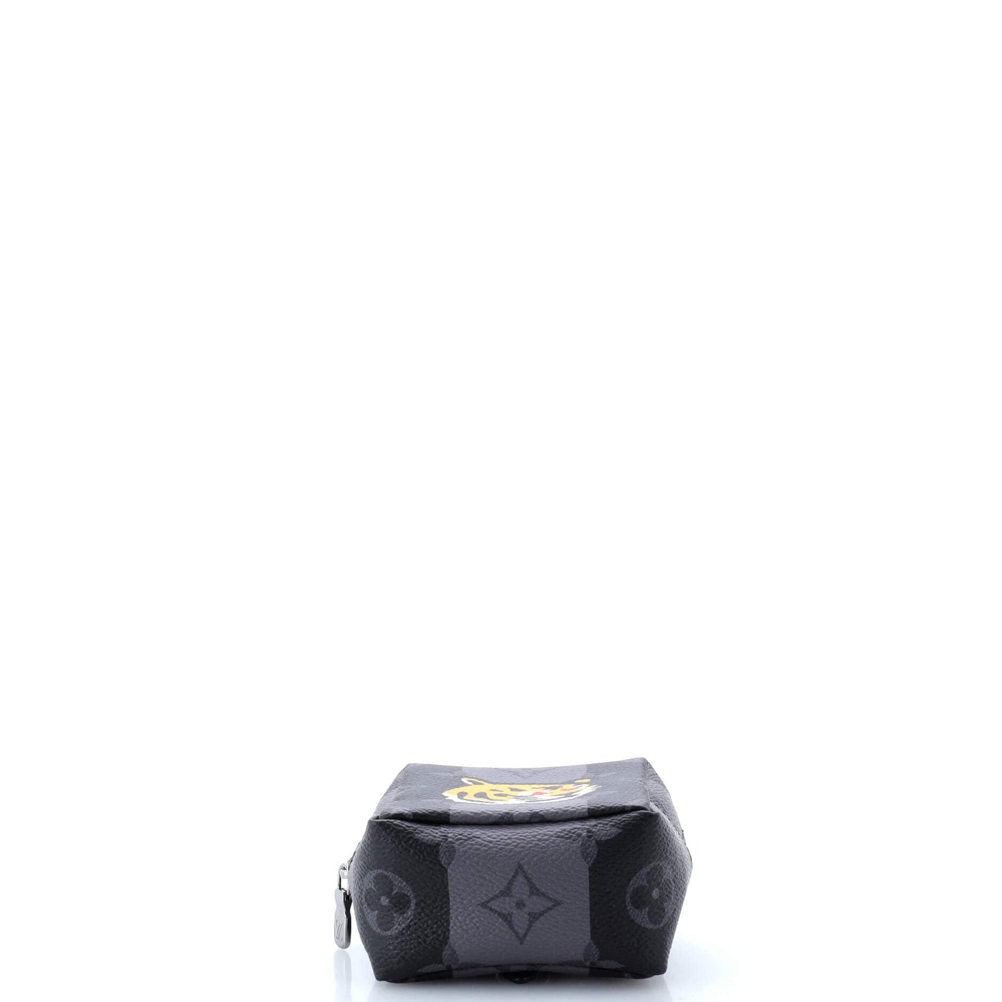 Louis Vuitton Nigo Squared Pouch Bag Charm Printed Monogram Eclipse Canvas