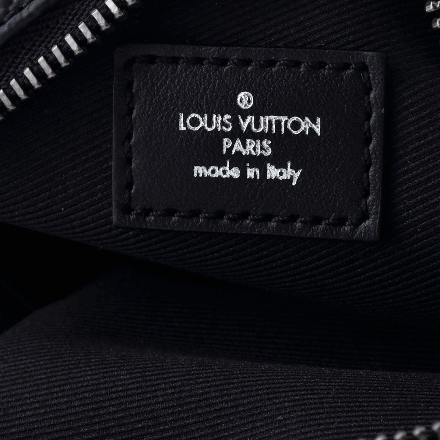 Louis Vuitton Nigo Squared Pouch Bag Charm Printed Monogram Eclipse Canvas